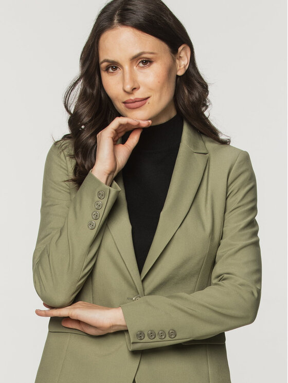 Willsoor Willsoor Marynarka 67876 Zielony Regular Fit