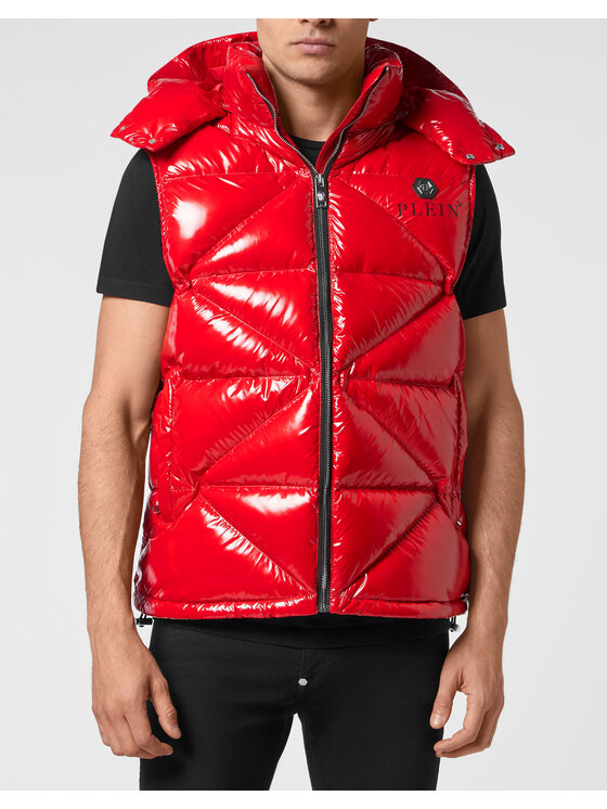 PHILIPP PLEIN PHILIPP PLEIN Vatovaná bunda 61 Červená Regular Fit