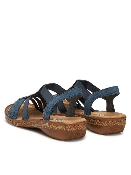 Rieker Rieker Sandály 628G7-14 Tmavomodrá