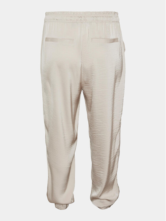 Vero Moda Curve Vero Moda Curve Pantaloni di tessuto Marys 10301979 Écru Loose Fit