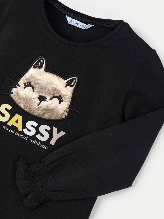 Mayoral Mayoral Palaidinė 4071 Juoda Regular Fit