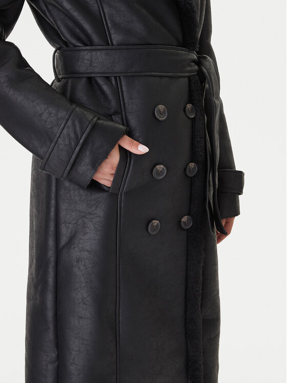 Bardot Bardot Műbőr kabát 59622JB1 Fekete Regular Fit