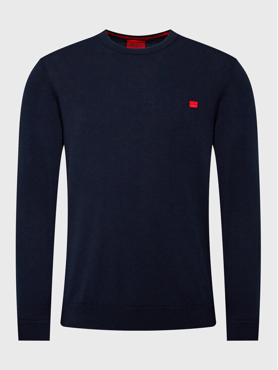 HUGO Hugo Sveter San Cassius-C1 50475083 Tmavomodrá Regular Fit