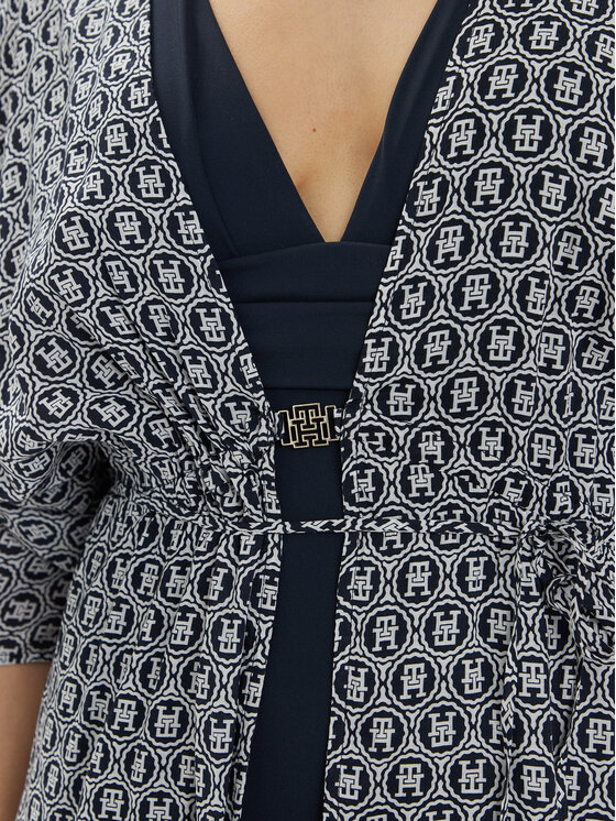 Tommy Hilfiger Tommy Hilfiger Парео UW0UW05364 Cиній Relaxed Fit
