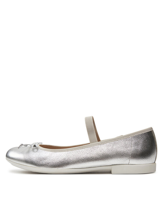 Geox Geox Ballerinas Jr Plie' J4555D 00044 C1007 D Silberfarben