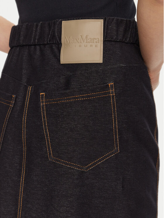 Max Mara Leisure Max Mara Leisure Fustă de blugi Breda 2426776058 Bleumarin Regular Fit