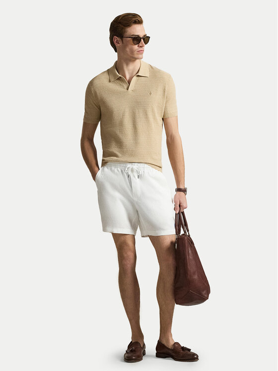 Polo Ralph Lauren Polo Ralph Lauren Szorty materiałowe 710P08205501 Biały Regular Fit