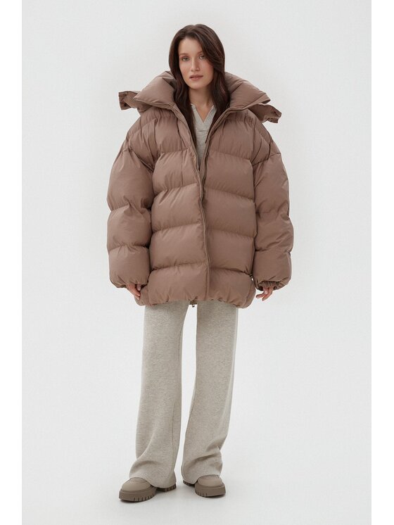 Estro Estro Giacca da donna ER00113903 Marrone Oversize