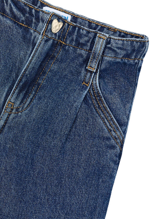 Mayoral Mayoral Jeansy 4578 Granatowy Wide Leg