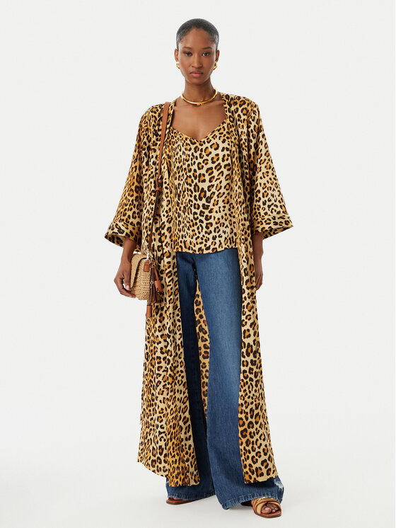 LOLA CASADEMUNT LOLA CASADEMUNT Kimono LS2602005 Rjava Regular Fit