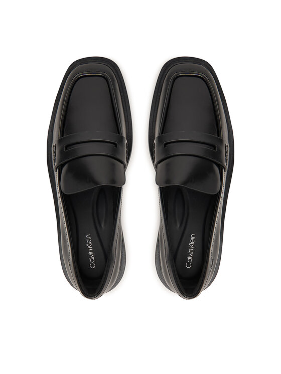 Calvin Klein Calvin Klein Lords Square Loafer Lth HW0HW03183 Fekete