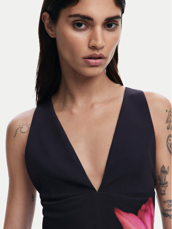 Desigual Desigual Bluză 25SWBW09 Negru Regular Fit