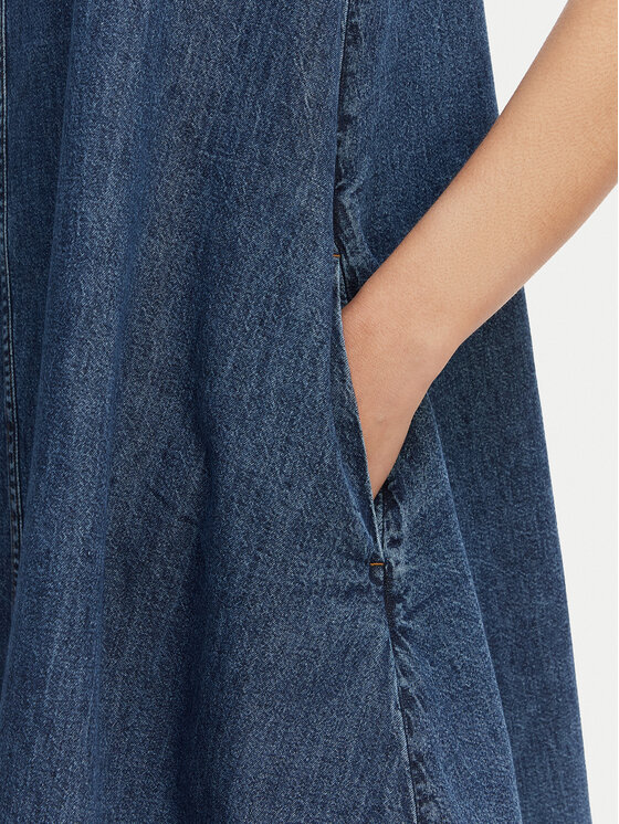 Tommy Jeans Tommy Jeans Дънкова рокля DW0DW22341 Син A-Line Fit