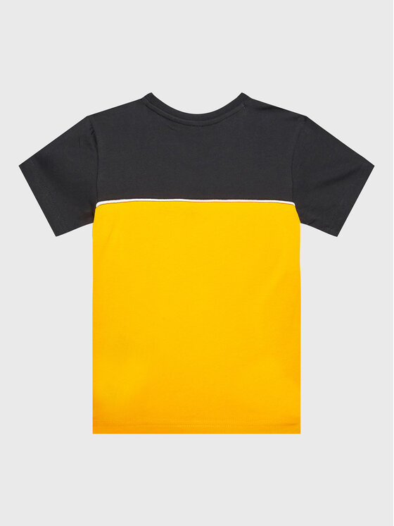 Champion T Shirt Piping Block 306148 Gelb Regular Fit Modivo