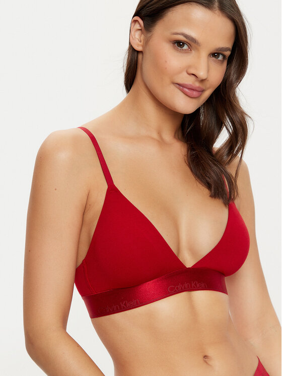 Calvin Klein Underwear Calvin Klein Underwear Bralette rinnahoidja Lightly Lined Triangle 000QF7994E Bordoopunane