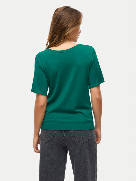 Vila Vila Sweter Wennie 14100578 Zielony Regular Fit
