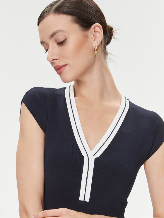 Guess Guess Kötött ruha Febe 4RGK08 5790Z Sötétkék Regular Fit