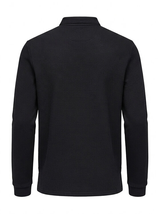 Ombre Ombre Polokošile L179 Černá Regular Fit
