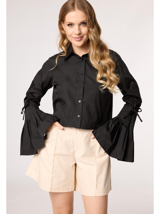 LAURELLA LAURELLA Blúzka Laurella 2VA004299 Čierna Regular Fit