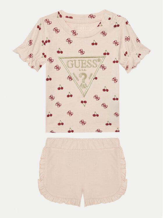 Guess Guess Compleu copii A5GG03 K6YW4 Roz Regular Fit