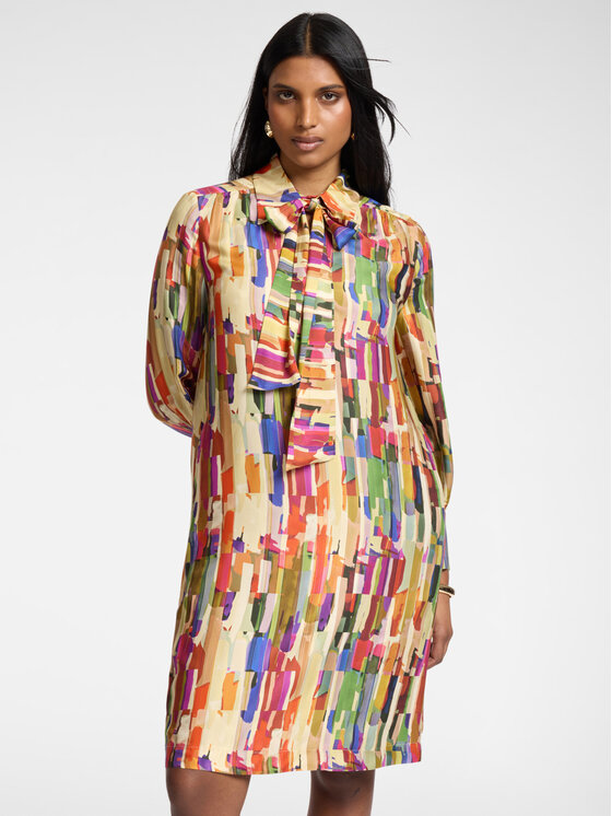 Elena Mirò Elena Mirò Vestito da giorno 7063P000271N001 Crema Regular Fit