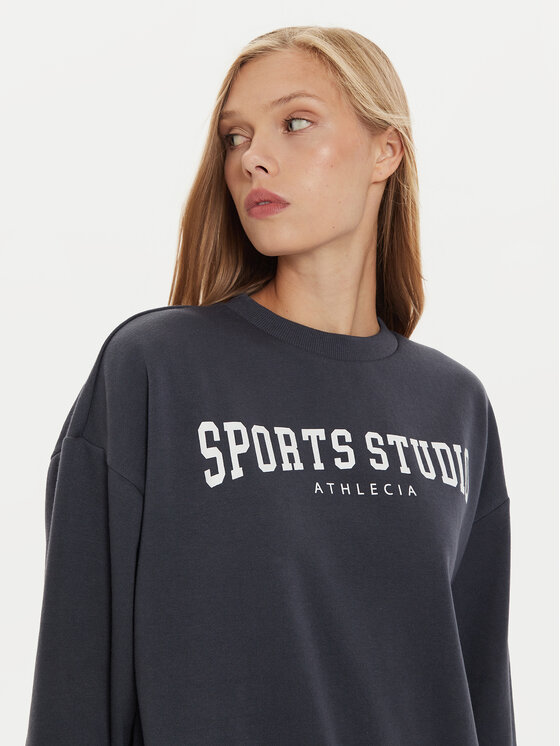 Athlecia Athlecia Majica dugih rukava Giannis W Crew Neck EA243363 Plava Regular Fit