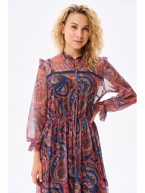 blue shadow blue shadow Sukienka codzienna Emma Kolorowy Regular Fit