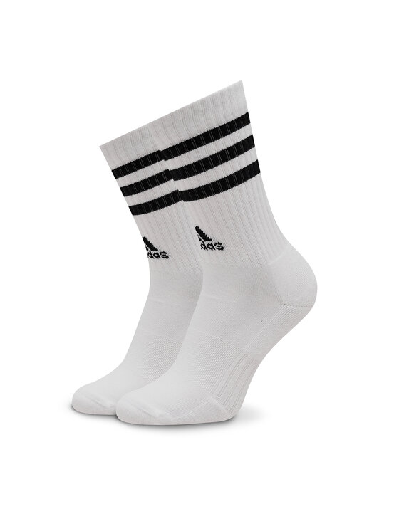 adidas adidas Skarpety wysokie unisex 3-Stripes Cushioned Crew Socks 3 Pairs IC1323 Szary