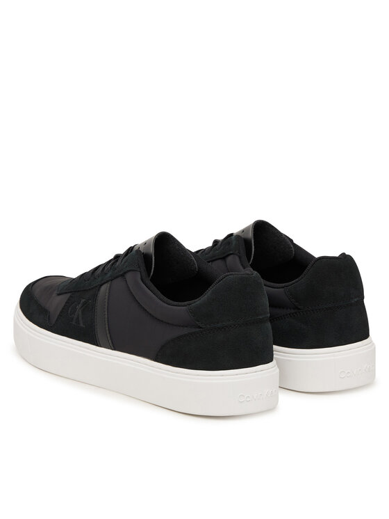 Calvin Klein Calvin Klein Sneakersy Mixed Texture Lace Up Cupsole Trainers YM0YM01395 Černá