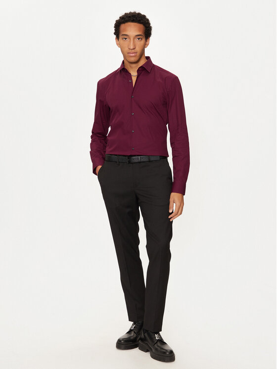 HUGO Hugo Košulja C-Jenno 50289499 Tamnocrvena Slim Fit