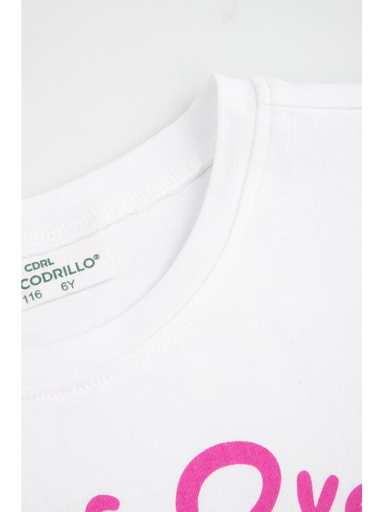 Coccodrillo Coccodrillo Tričko WC6143206SGK-001 Biela Regular Fit