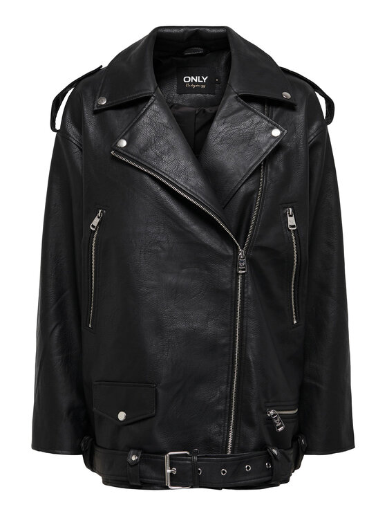 ONLY ONLY Giacca in similpelle Vera 15293015 Nero Regular Fit