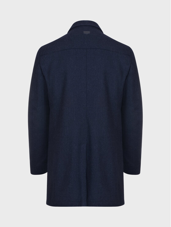 Evenemen Evenemen Płaszcz zimowy ELON Granatowy Slim Fit