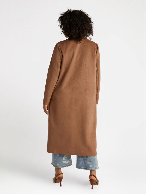 Fiorella Rubino Fiorella Rubino Płaszcz 0016L000047N027 Brązowy Regular Fit