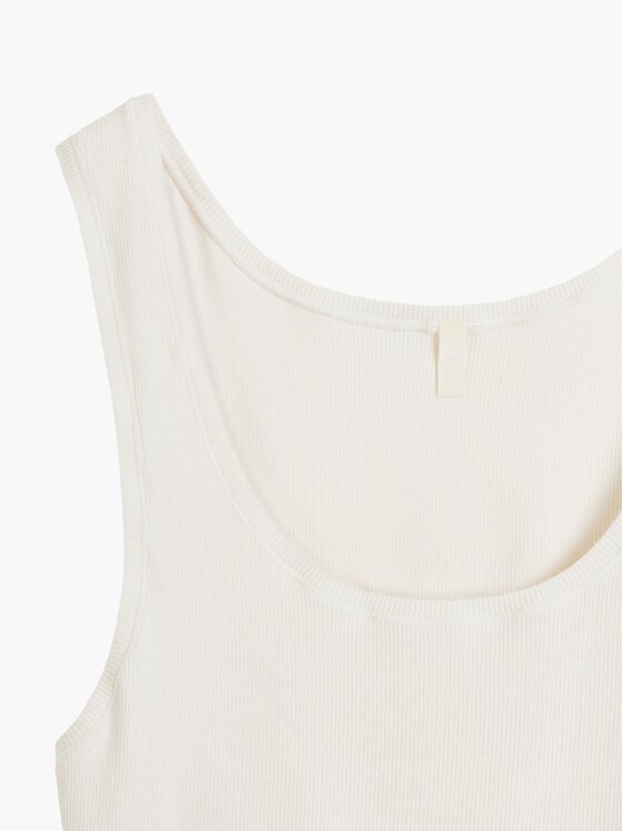 Atlantic Atlantic Top ribbed Beżowy Regular Fit