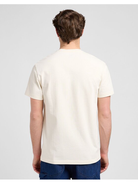 Lee Lee T-Shirt WW ESSENTIAL TEE Biały Relaxed Fit