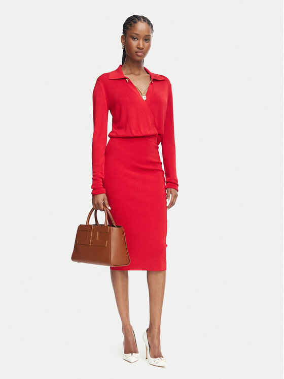 Elisabetta Franchi Elisabetta Franchi Kokteilikleit AM-19S-66E2-V500 Punane Slim Fit