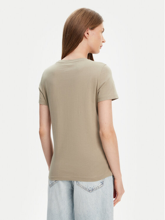 Guess Guess Marškinėliai W5YI40 I3Z14 Žalia Regular Fit