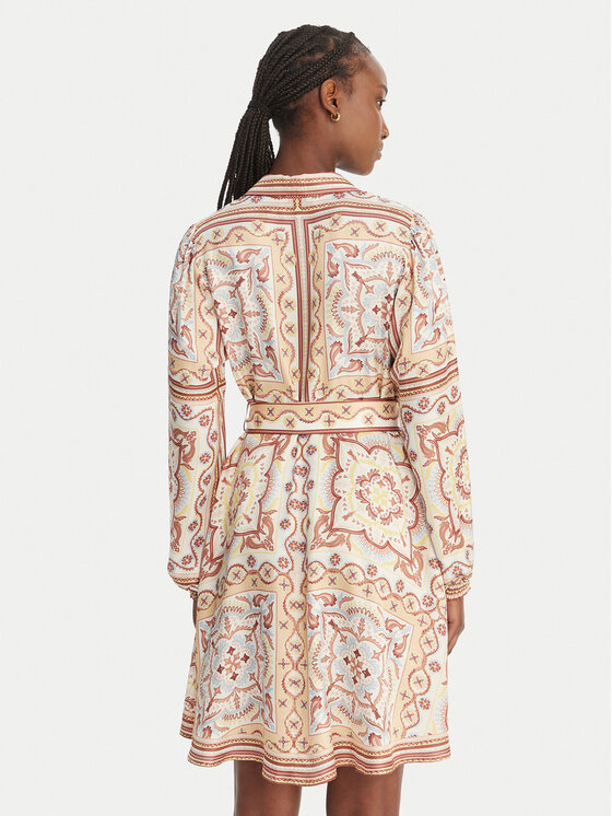 Hale Bob Hale Bob Hemdkleid with silk Arlo 5ZTM670A Beige Regular Fit