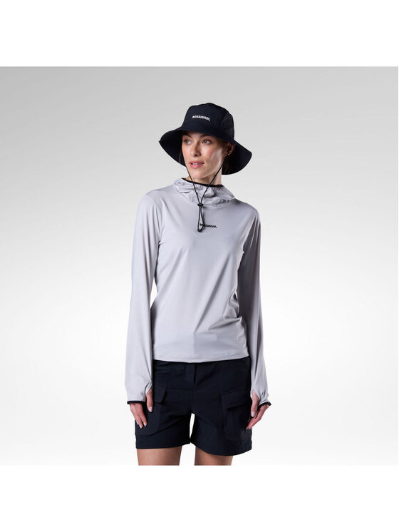 Rossignol Rossignol Bluza techniczna W Westweg Sun Hoodie Szary jasny Regular Fit