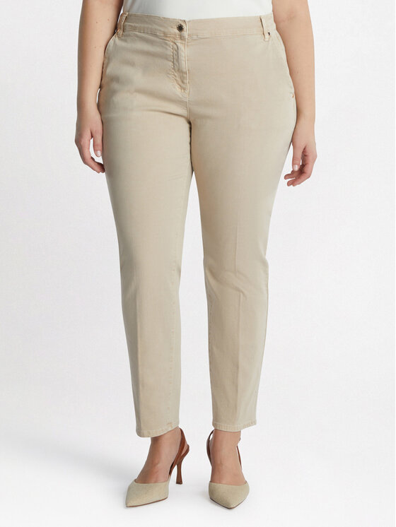 Fiorella Rubino Fiorella Rubino Pantaloni di tessuto P706T004716N002 Écru Regular Fit