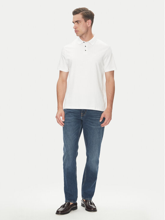 Calvin Klein Calvin Klein Polo Supima LV04LB276G Biały Regular Fit