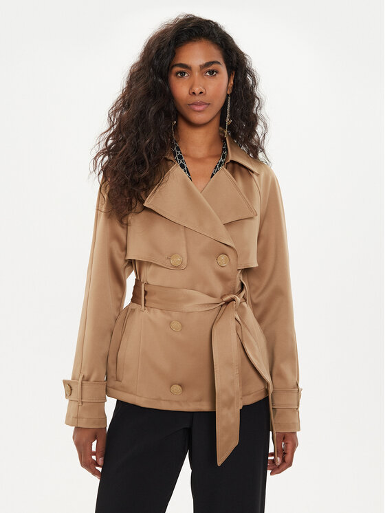 Guess Trenčkot Andrea W4YL17 WFJ02 Hnedá Regular Fit