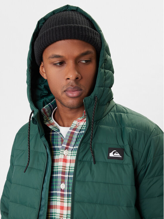 Quiksilver Quiksilver Преходно яке Scaly Hood EQYJK04189 Зелен Regular Fit