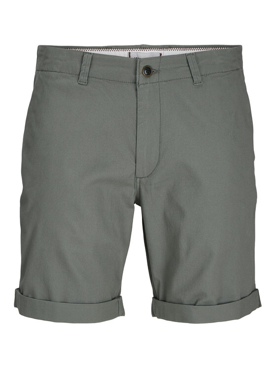 Jack&Jones Bavlnené šortky Dave 12182549 Zelená Regular Fit