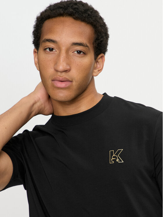 KARL LAGERFELD KARL LAGERFELD T-krekls 755030 544221 Melns Regular Fit
