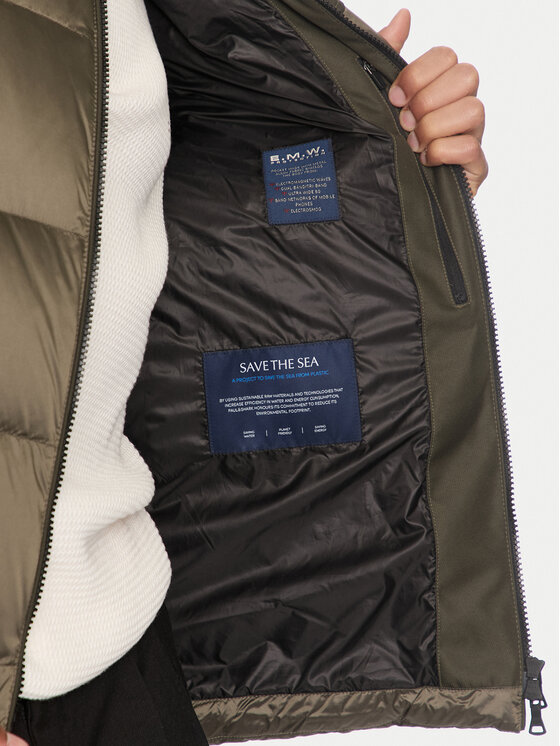 Paul&Shark Paul&Shark Pehelykabát 14312670 Zöld Regular Fit