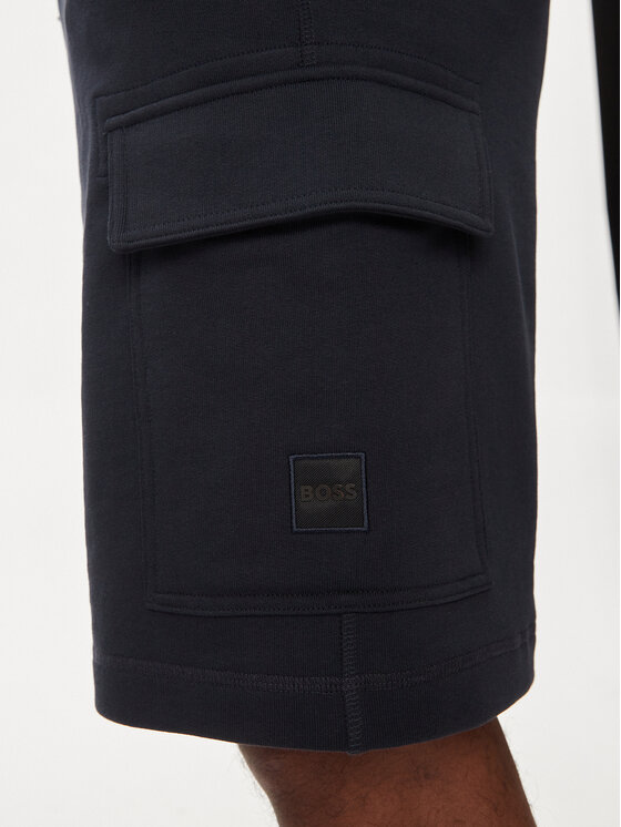 BOSS Boss Pantaloncini sportivi 50511591 Blu scuro Relaxed Fit