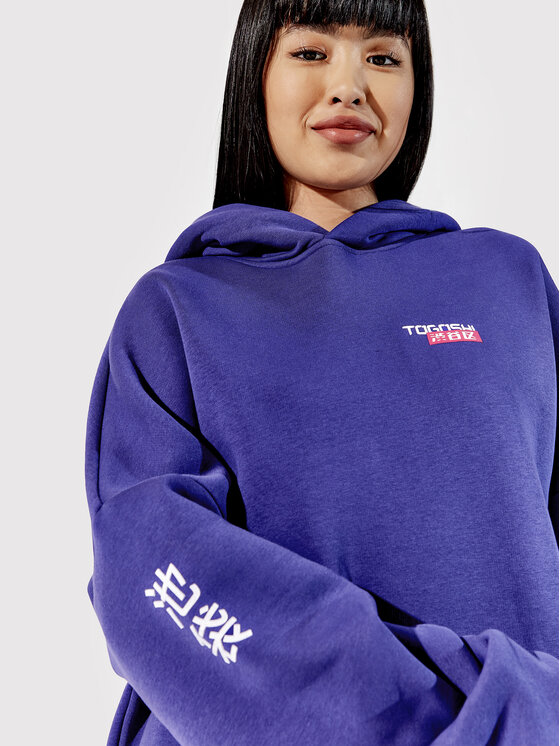 Togoshi Togoshi Sweatshirt Unisex TG22-BLU004 Dunkelblau Oversize