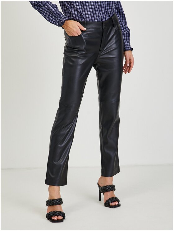Orsay Orsay Spodnie damskie 353135-660000__38 Czarny Straight Fit